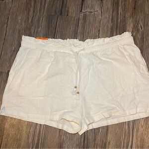 Hang Ten Cream High Waist Women's Shorts